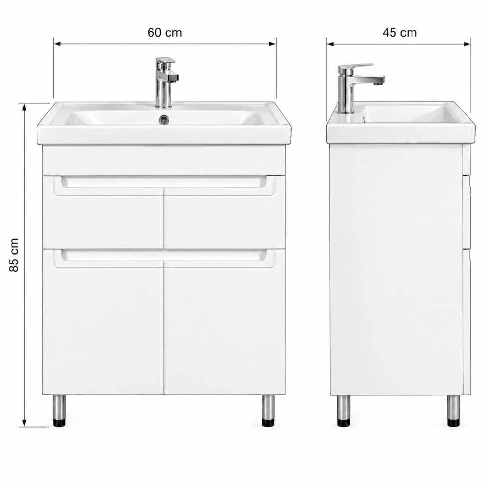Mobilier baie, 60 cm, Omega - imagine 5