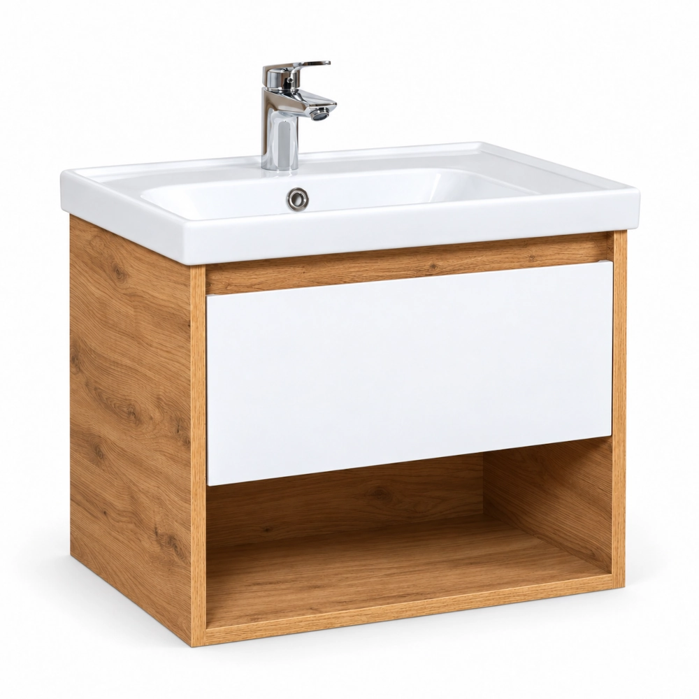 Mobilier baie suspendat cu lavoar, 70 cm, Edda SeviIya