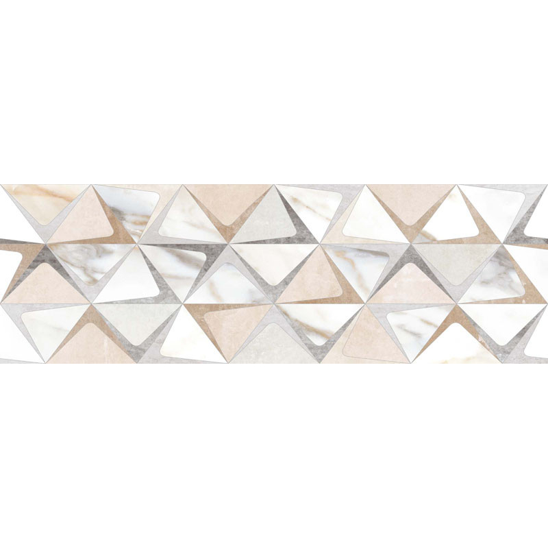 CEMENTO Cream Triangles, Faianta Decor, 24.4 x 74.4 cm, 3407 - imagine 2