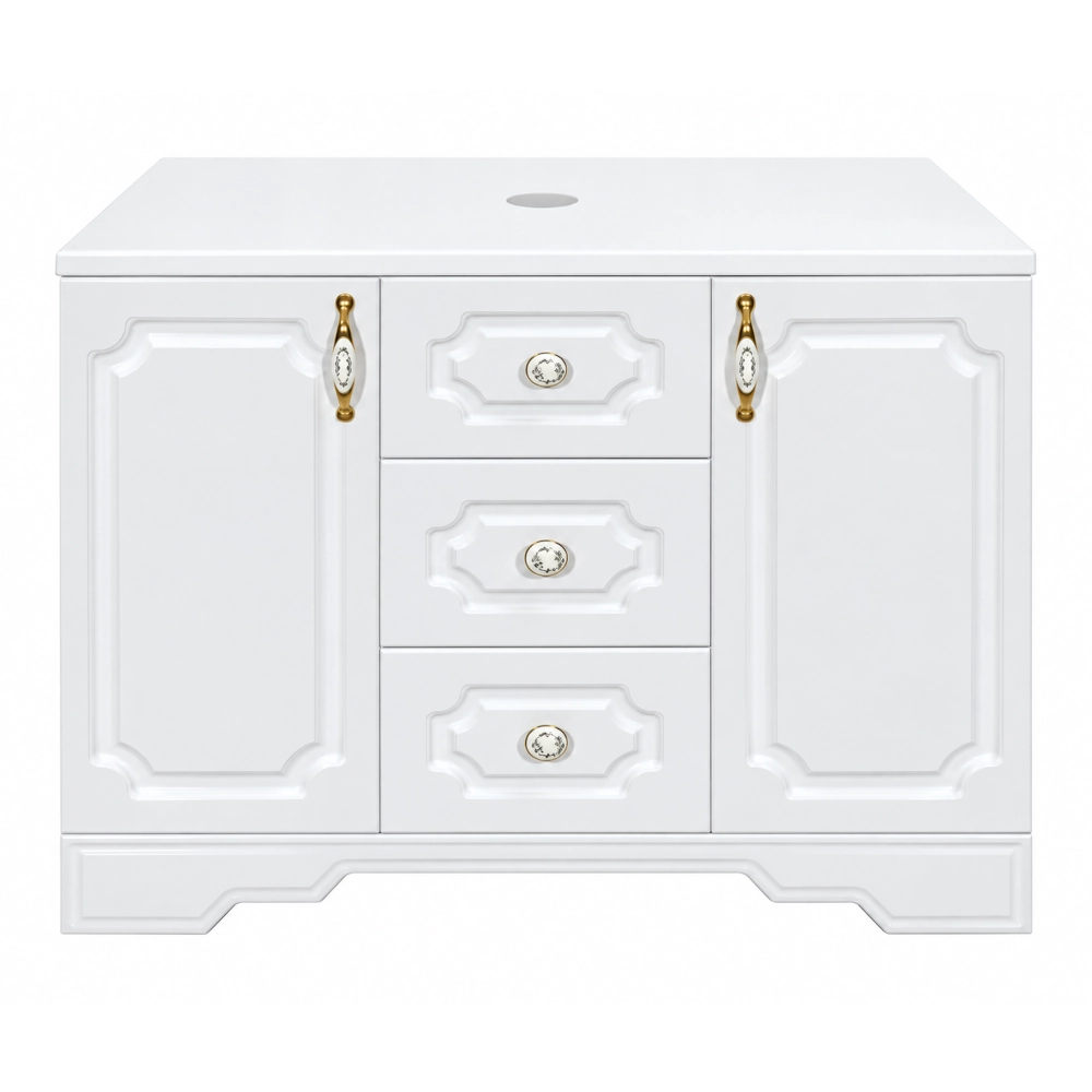 Mobilier baie cu lavoar, 100 cm, Rustik Antic - imagine 2