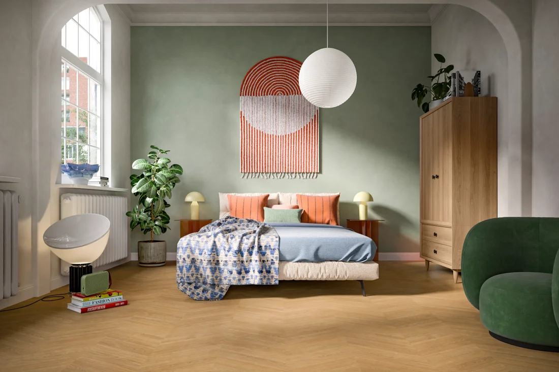 Parchet Laminat EGGER EL291F Stejar Skanderborg miere 8 mm - imagine 3